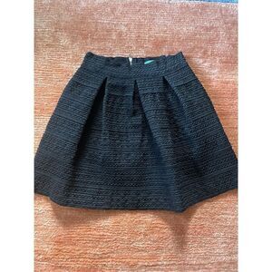 Francesca’s Dina Be Black Textured Skater Shirt